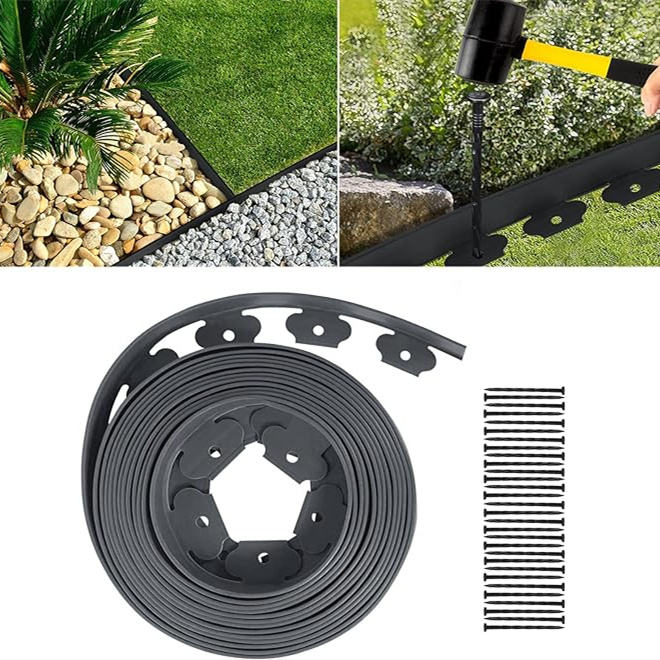Green Plastic Edging Garden Flower Beds Lawn Edge Border