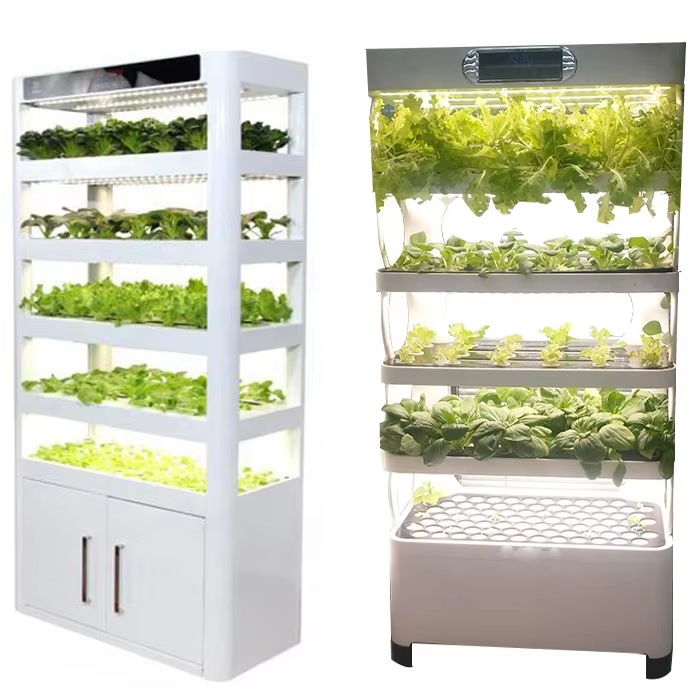 Indoor Plant Cabinet Vertical Farming Hydroponic Indoor Garden Smart Home Grow System Vegetable Growing Machine