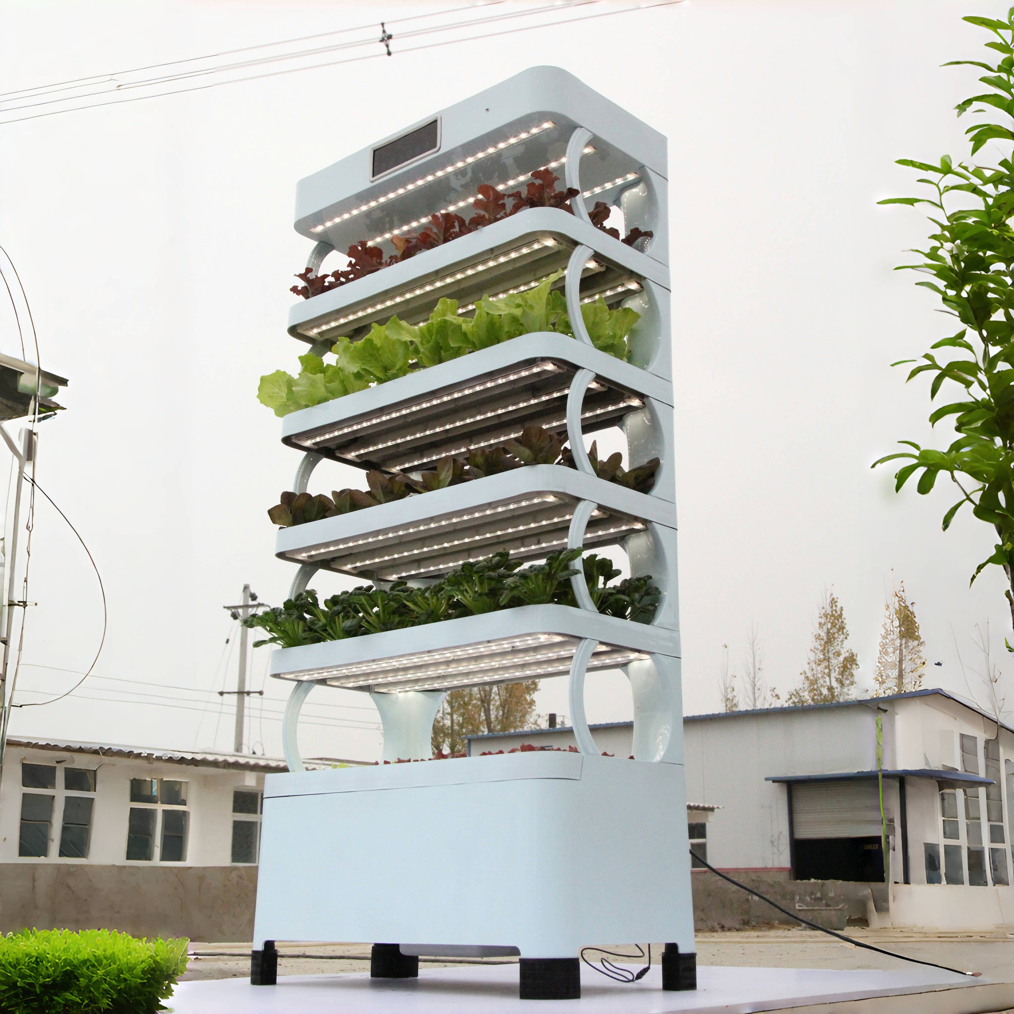 Indoor Plant Cabinet Vertical Farming Hydroponic Indoor Garden Smart Home Grow System Vegetable Growing Machine