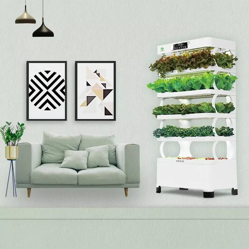 Indoor Plant Cabinet Vertical Farming Hydroponic Indoor Garden Smart Home Grow System Vegetable Growing Machine