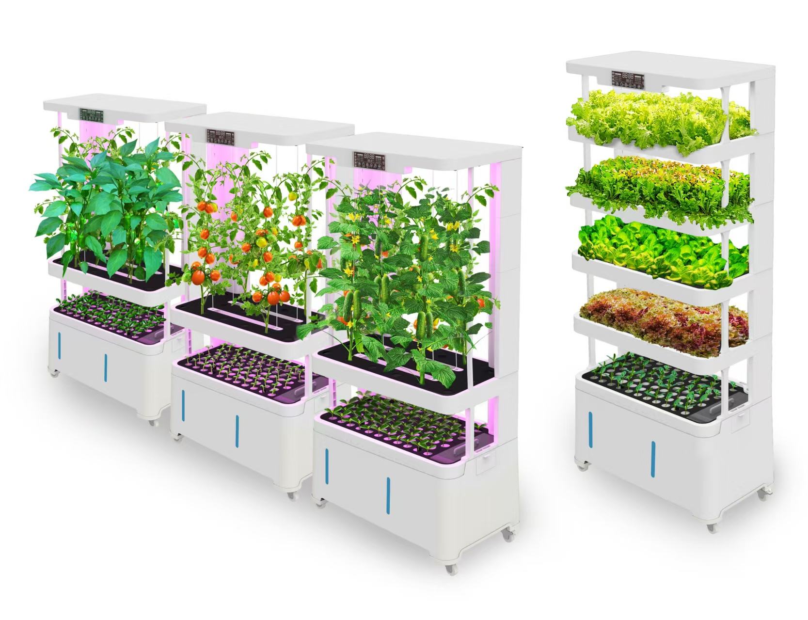 Smart Vegetable Growing Machine with Spray System Home Vertical Hydroponic Kit