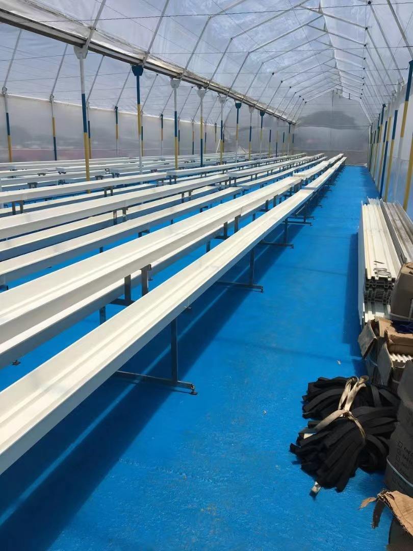 NFT Strawberry Gutter PVC Gutter Fittings Greenhouse Strawberry Substrate Gutter Vertical Systems