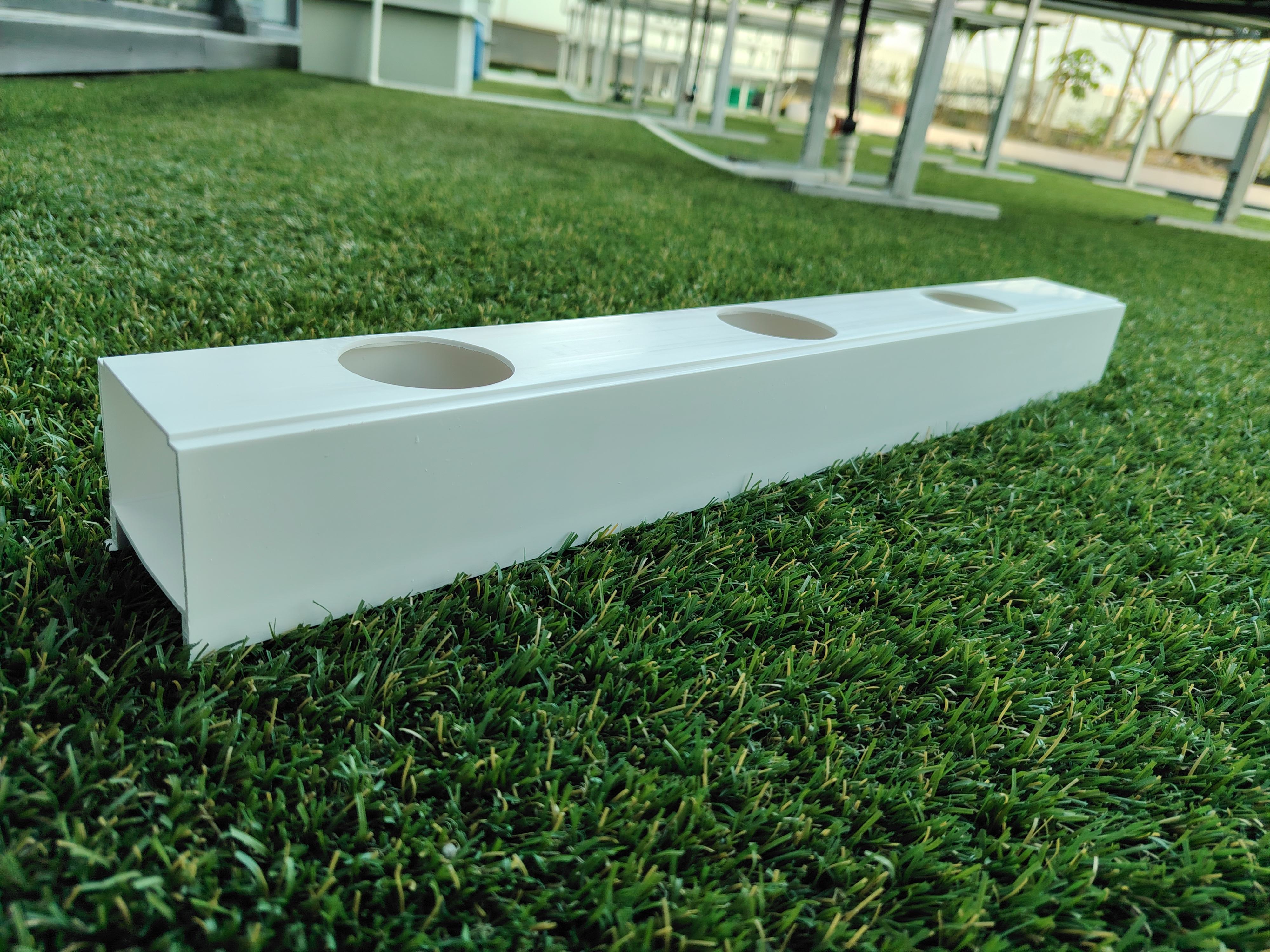 73x62mm Dual-color Black and White MGS Channel System for Automatic Greenhouse Farming