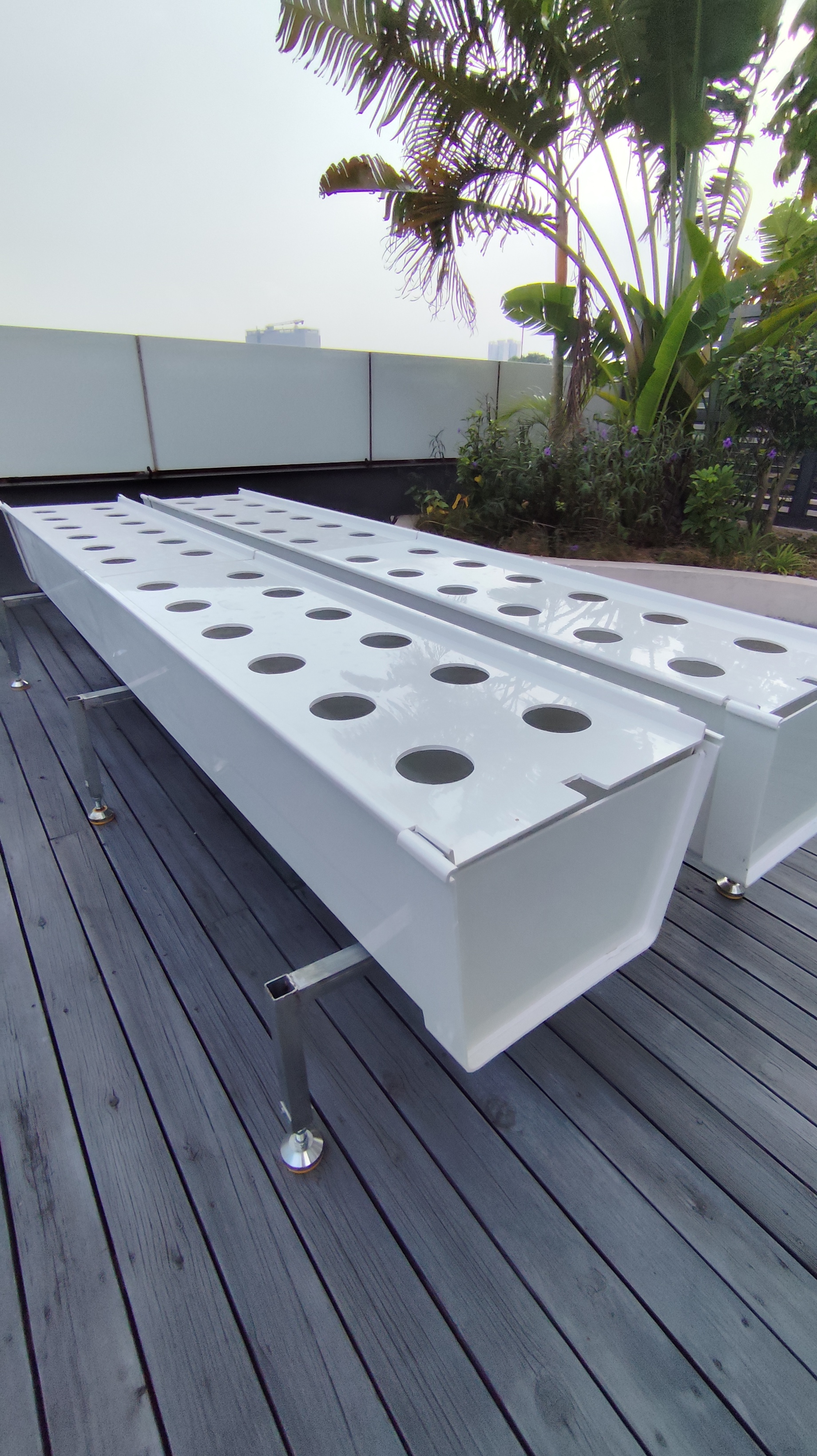 42×29cm Recirculating Aeroponic Growing Gutter Commercial Greenhouse Use