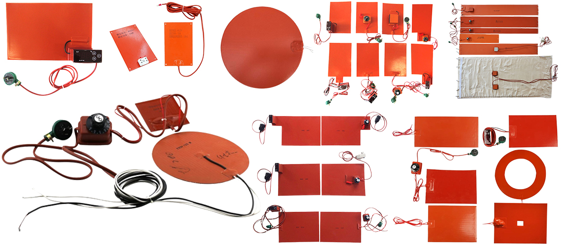 Silicone plate heater