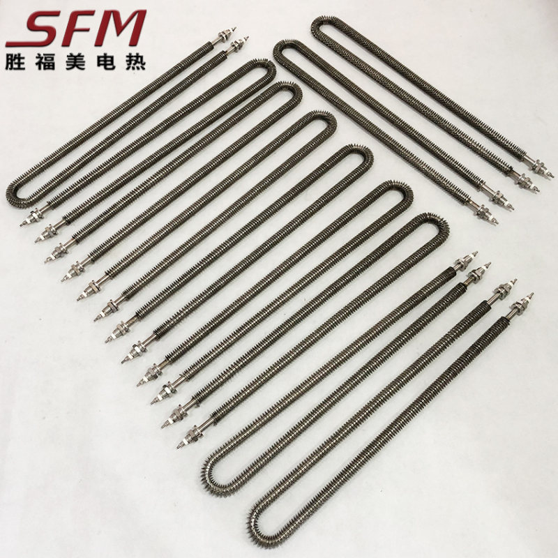 Twisted Finned U-Shaped Tubular Heater