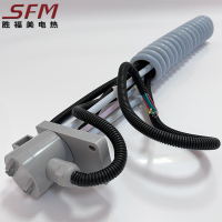 Coiled Corrosive Liquid Telflon Heater