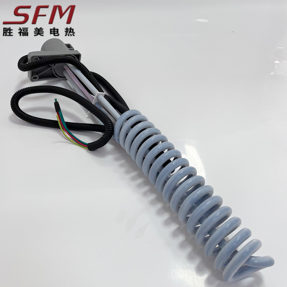 Coiled Corrosive Liquid Telflon Heater