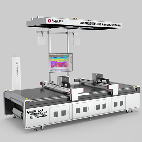 CNC Leather Cutting Machine with Projection Technology Improves Nesting Accuracy and Reduces Waste