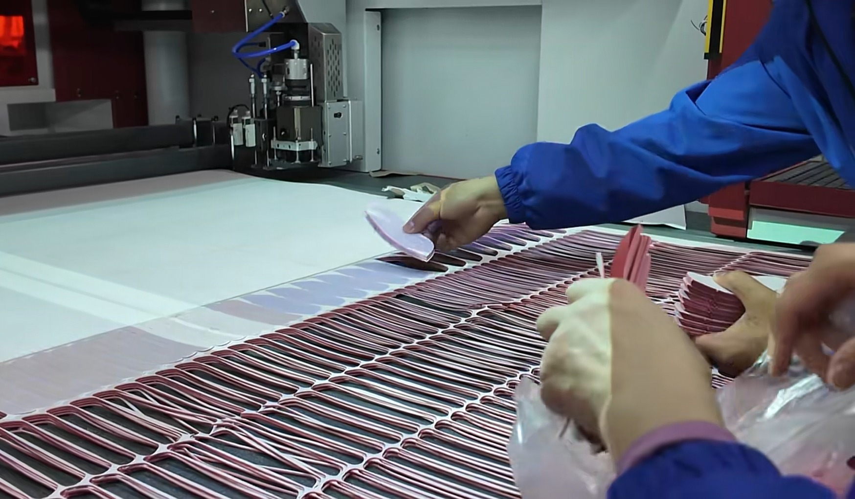 PU material cutting efficiency improvement