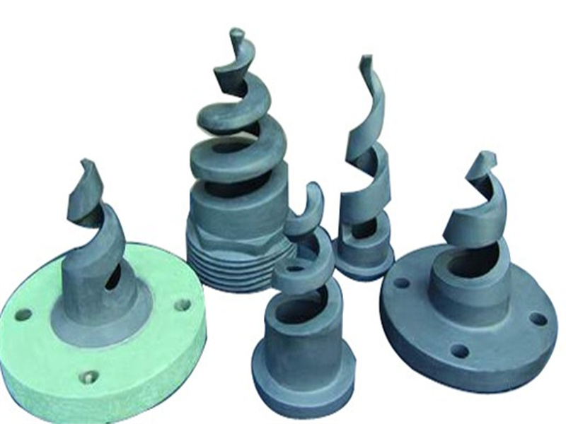 Silicon Carbide Solid Conical Spiral Spray Nozzle