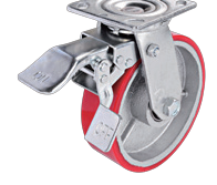 K32 Polyurethane On Cast Iron Caster