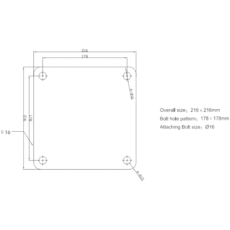 Heavy duty dolly caster Heavy duty dolly caster