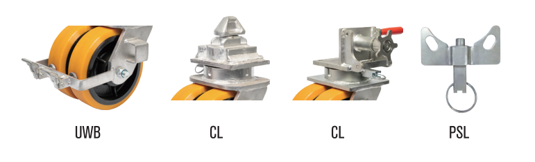 Dual wheel caster Dual wheel caster