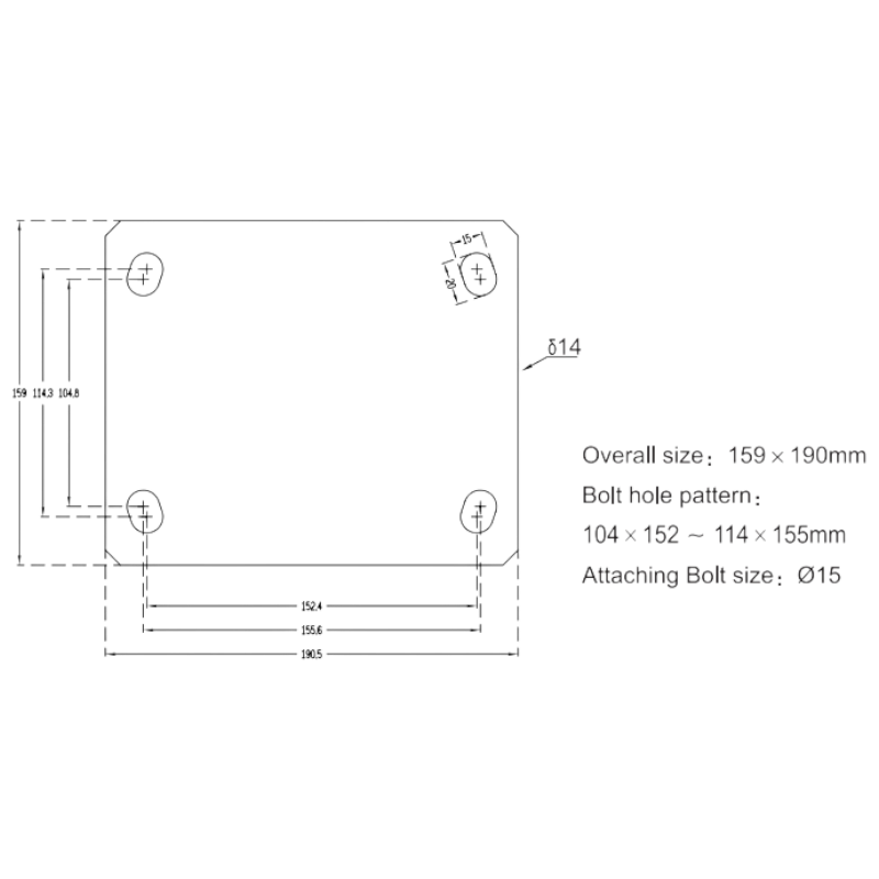 Extra heavy duty dual wheel caster