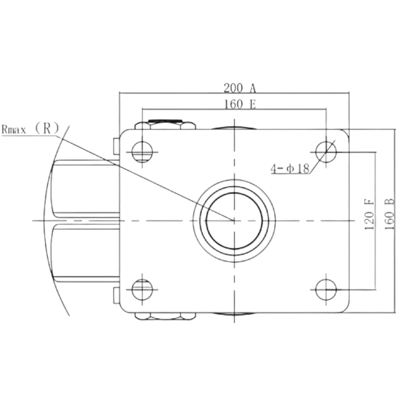 Heavy duty dual caster Heavy duty dual caster