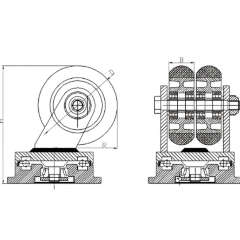 2 inch caster 2 inch caster