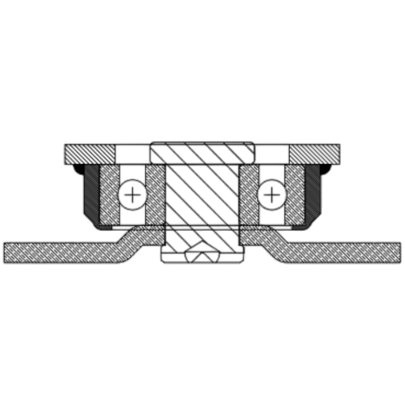 Aluminum PU caster
