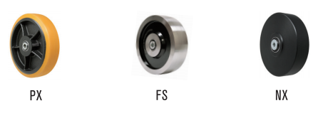 Dual wheel casters for industrial
