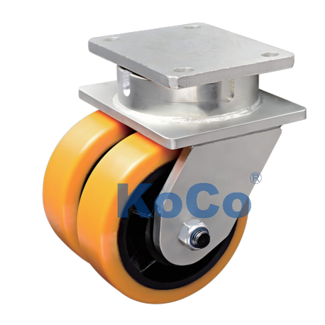 K81 Polyurethane On Cast Iron Caster (Over 10000 LBs. Capacity)