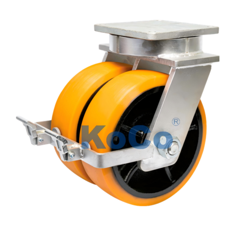 Dual swivel caster Dual swivel caster
