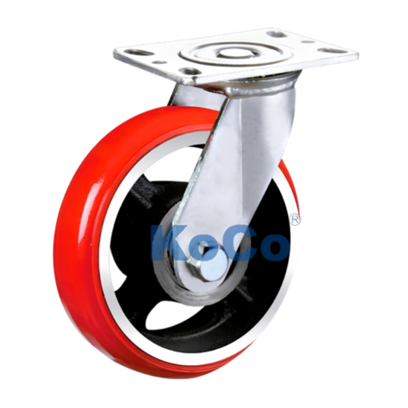 Heavy duty polyurethane caster