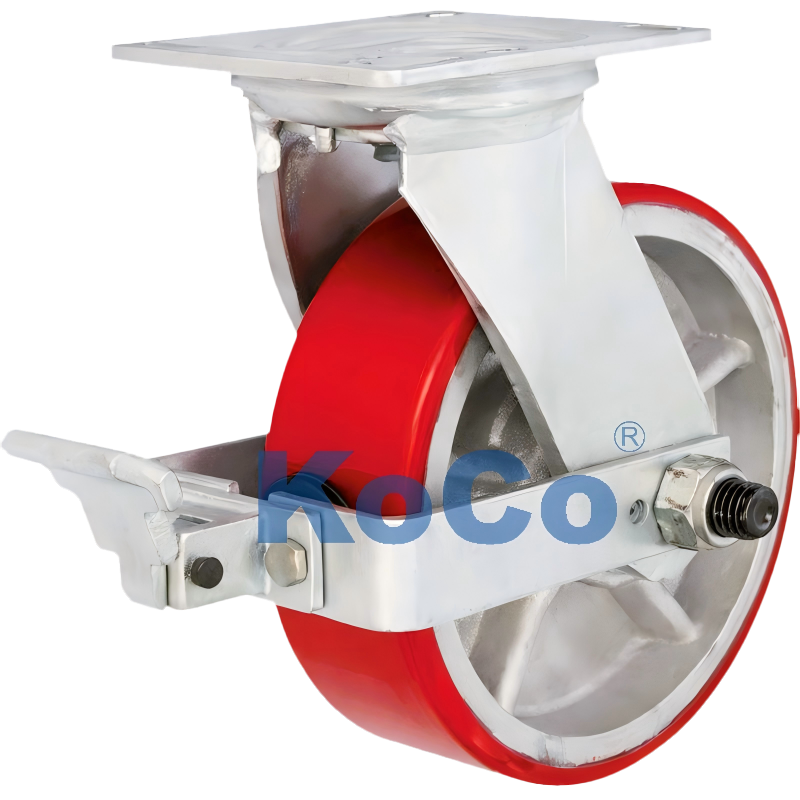 K42 Polyurethane On Cast Iron Caster