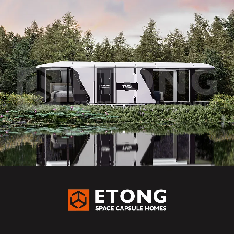 ETONG F40 Maison préfabriquée mobile en alliage d'aluminium de 38 m² avec terrasse