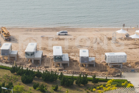 Nhật ký lắp đặt công viên ven biển đảo Trường Hưng Đại Liên