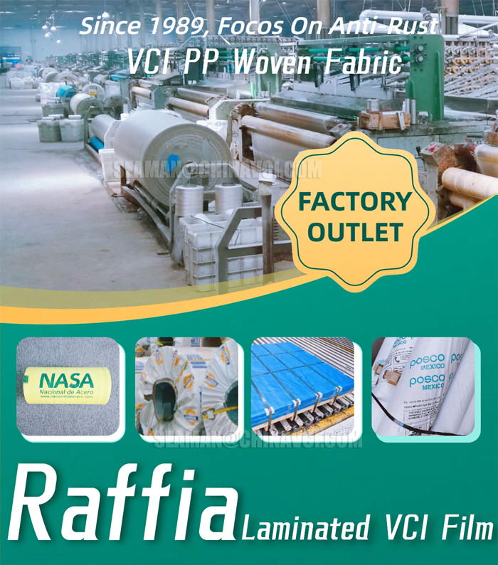 Woven Fabric Raffia Laminated VCI Film