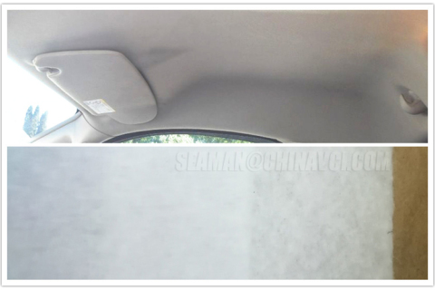 Non-Woven Fabric for Automotive Headliner and Automotive Interior, Nonwovens for Automotive Headliner, Automotive Head Lining