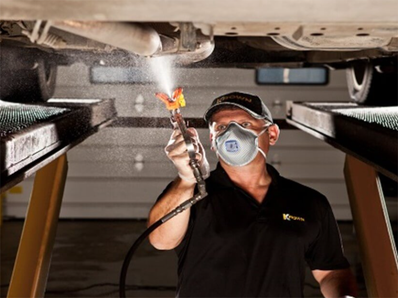 Electrostatic spraying anti rust oil