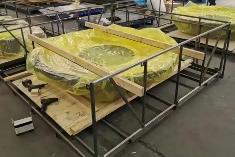 ¿Qué tipo de película se debe utilizar al almacenar engranajes de turbinas eólicas?