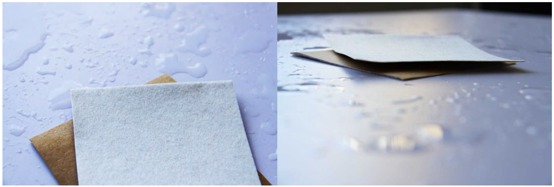 Composite absorbent paper