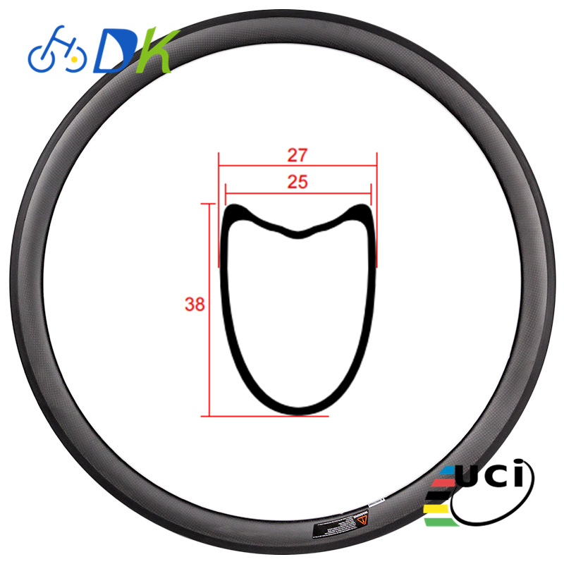 38mm Carbon Bicycle Rims For Road Bike