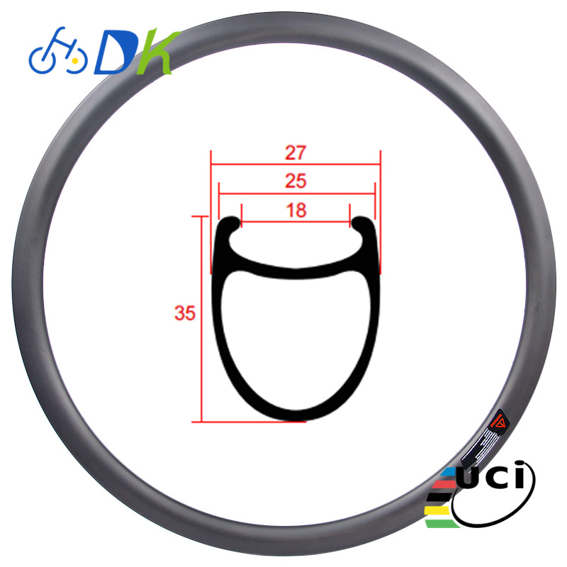 35mm Carbon Clincher Rims Light Bicycle