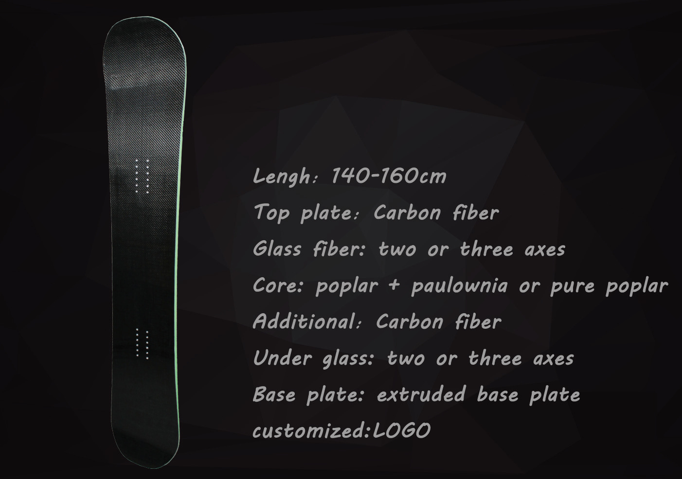 carbon fiber ski