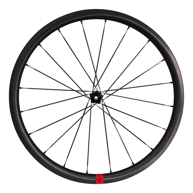 DK carbon spoke road bike disc wheelset