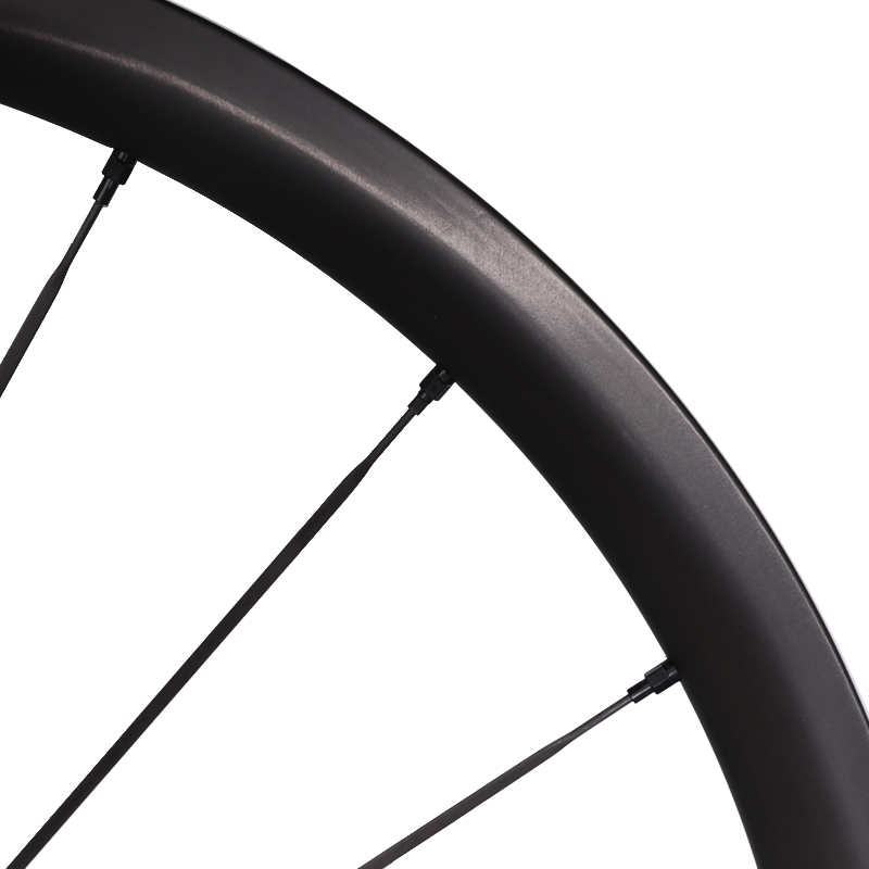 DK carbon spoke road bike disc wheelset