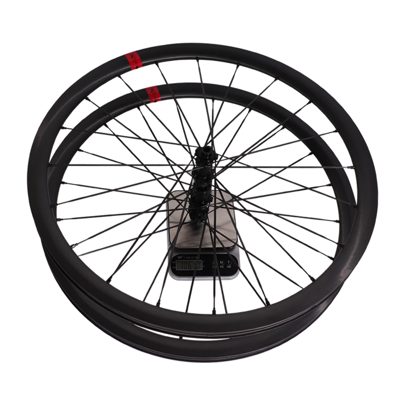 DK carbon spoke road bike disc wheelset