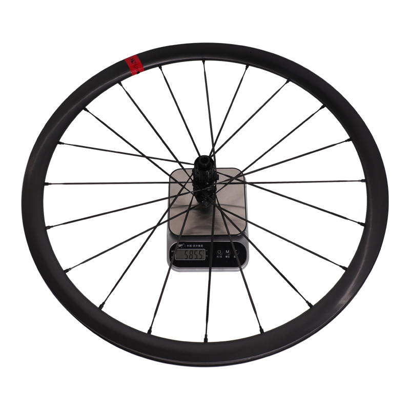 DK carbon spoke road bike disc wheelset