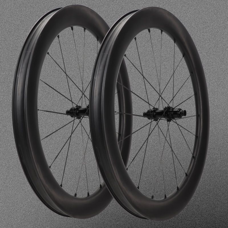 DK carbon spoke gravel bike disc wheelset 60mm depth 47mm width