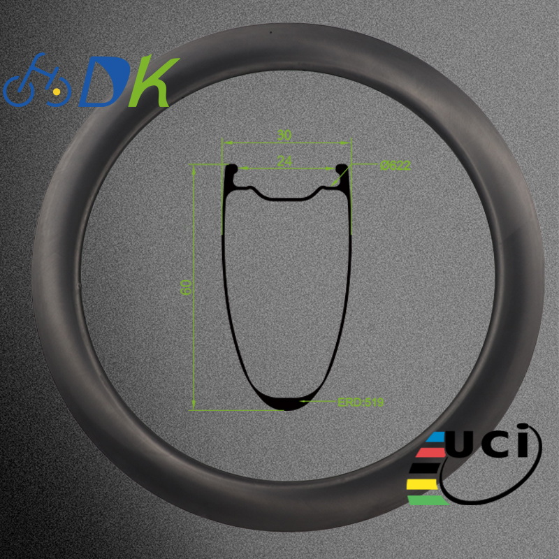 DK 60mm Aero Carbon Gravel Bike Rims Lightweight Performance