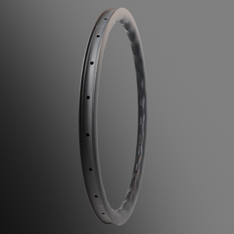 30mm Internal Width Wave Carbon Gravel Rim 700C Hooked Tubeless