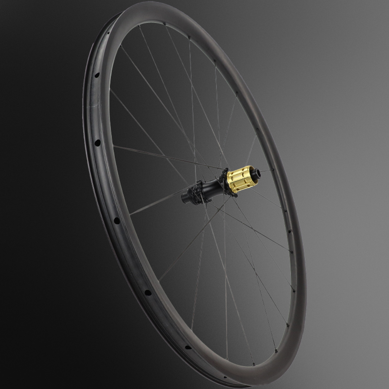 DK Carbon Spoke Gravel Bike Disc Wheelset 30mm Depth 30mm Width