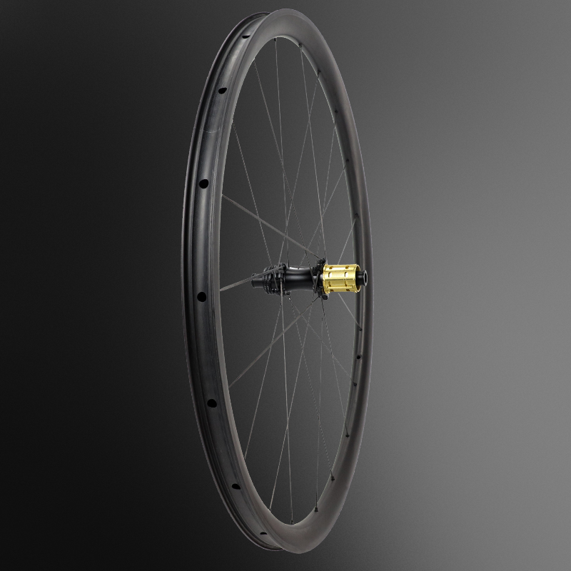 DK Carbon Spoke Road Bike Disc Wheelset 30mm Depth 30mm Width