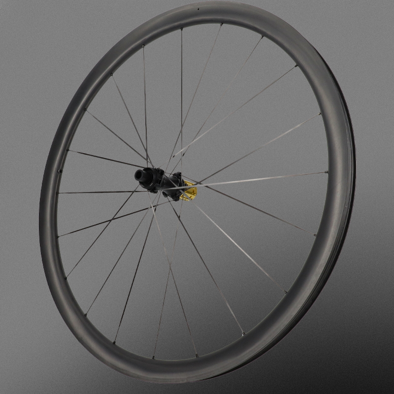 DK Carbon Spoke Road Bike Disc Wheelset 35mm Depth 30mm Width