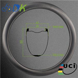 DK 32 Inch Carbon Gravel Bike Rim 60mm Depth 47mm Wide