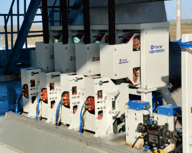 Four Rope Floor Type Friction Hoist Rope Automatic Online Monitoring System