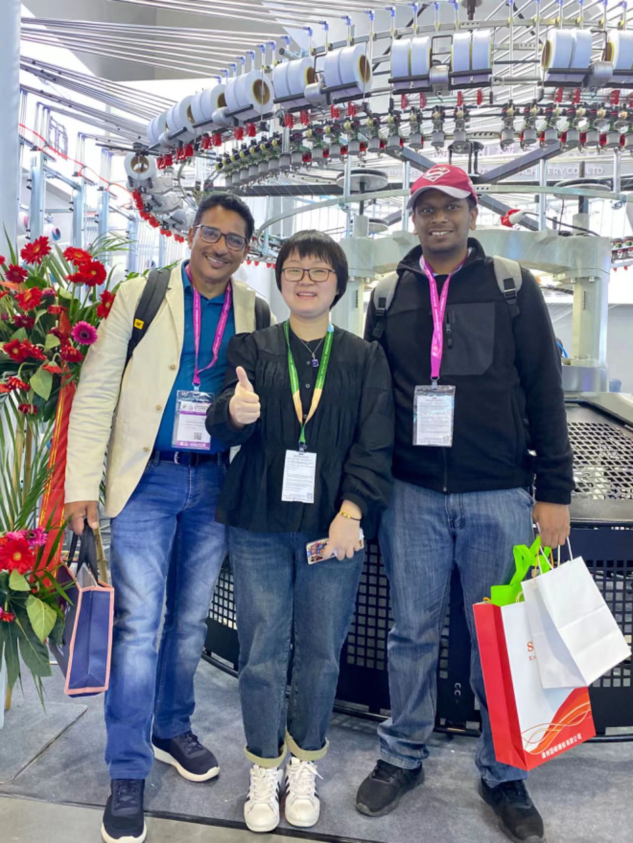 ITMA 2023 with customer